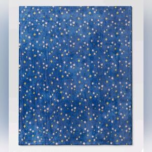 Nwt Printed Plush Double Striped Spring FlowerThrow Blanket - Room Essentials